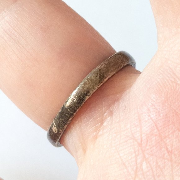 Vintage CHS Class Ring Red Black Silver Tone Size 7 Womens Preppy Rare School - Picture 2 of 3